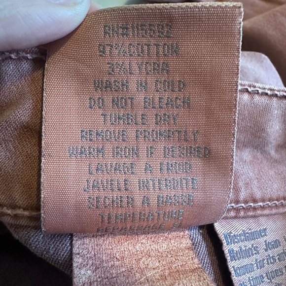 Robin’s Jean Women’s Size 25 Burgundy Bootcut Jeans Gold Embroidered Wings Y2K - Picture 12 of 13